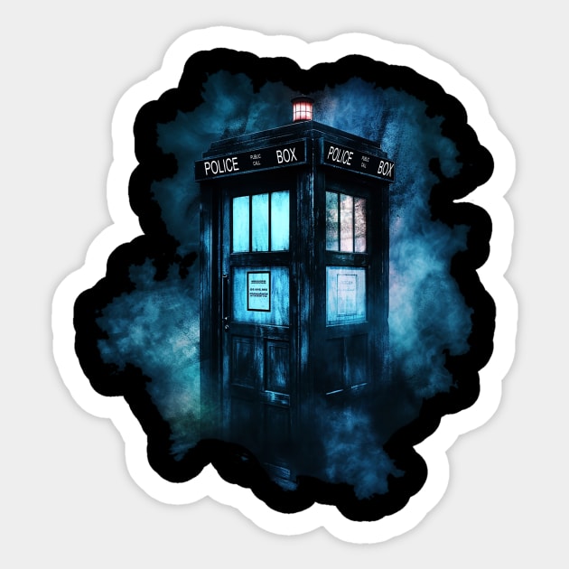 dr who Sticker by a cat cooking